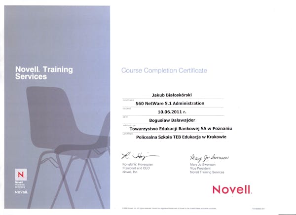 NetWare-Certificate